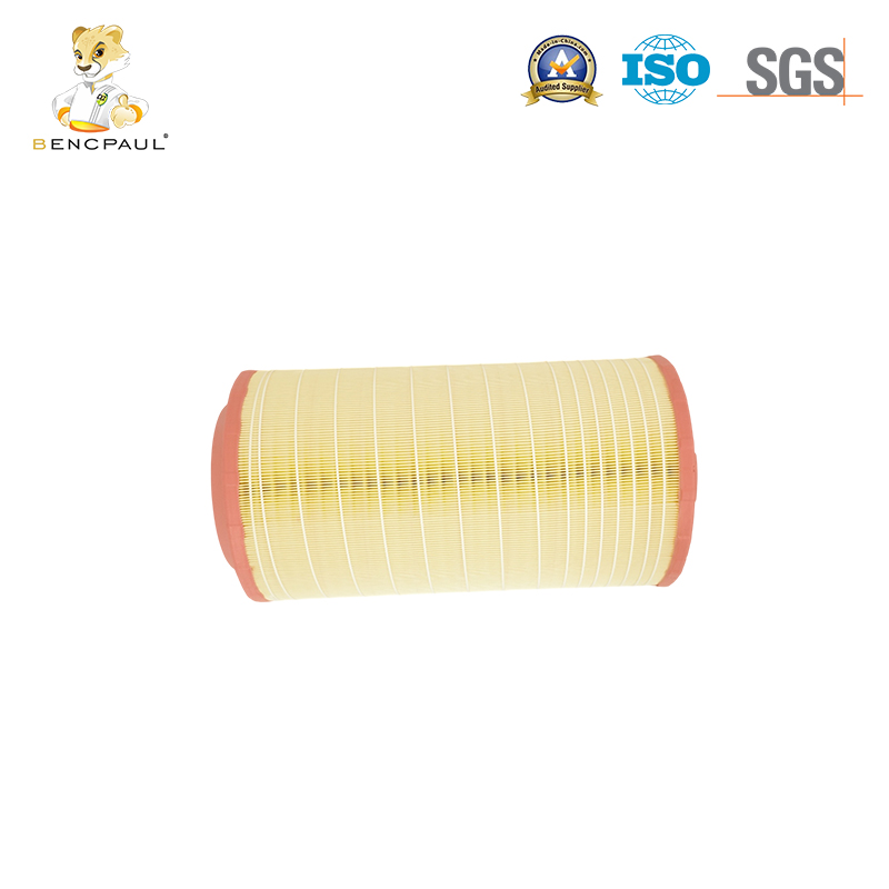Filtro de aire de motor avanzado para aplicaciones de veh&iacute;culos comerciales con medio filtrante resistente a la humedad H0040943504 C27132013